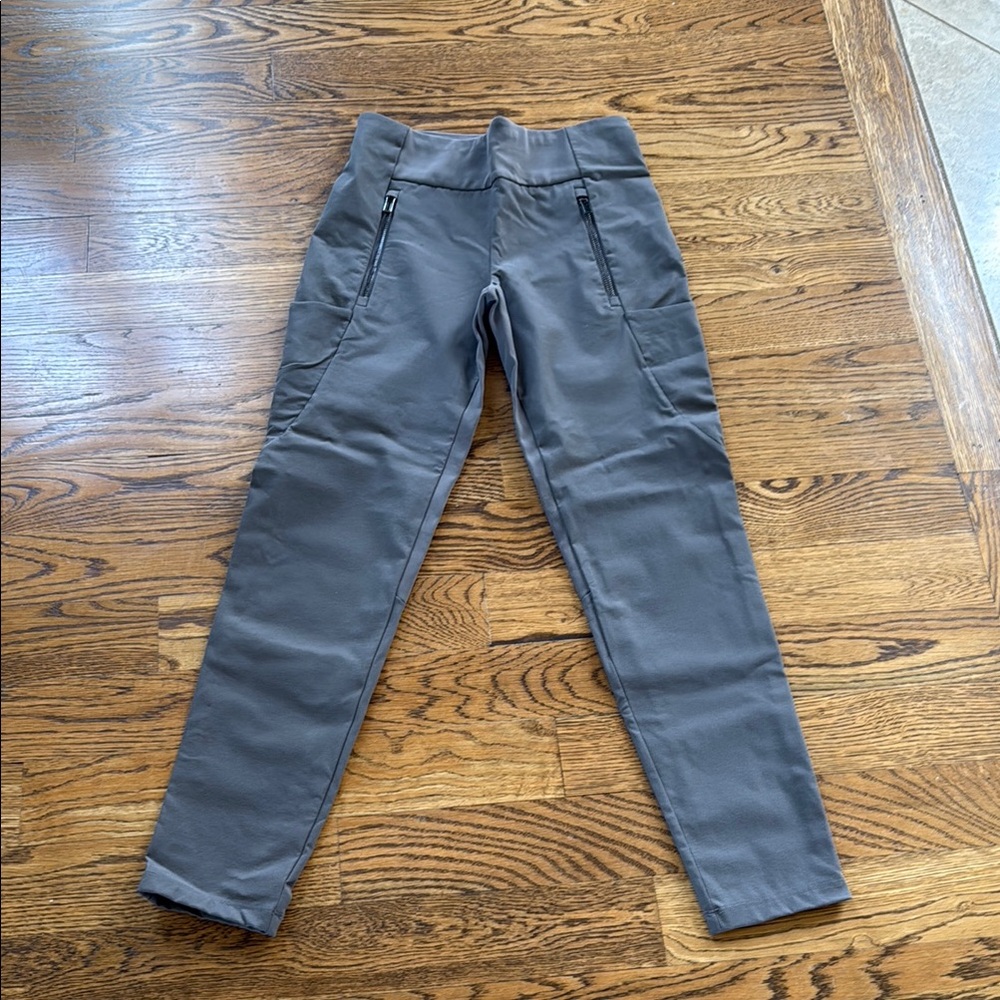 Gray Zippered Pants
